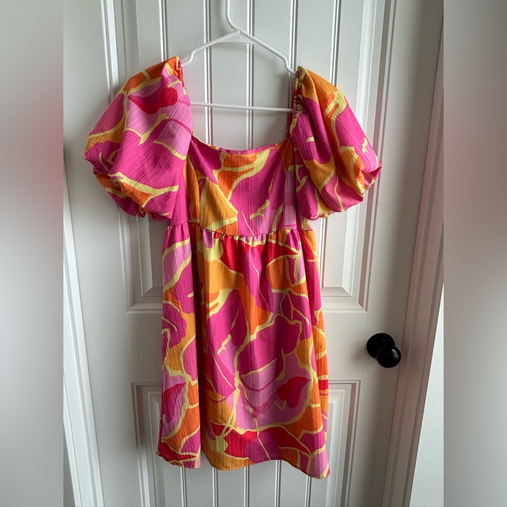 Peach Love California Pink and Orange Dress